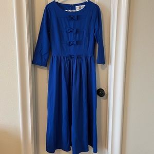 Dainty Jewell’s Royal Blue Bow Dress size small